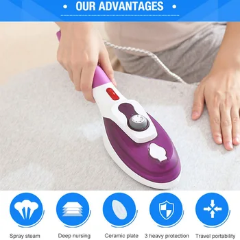 Portable Flat Hot Hang Hot Hand-Held Hang Hot Machine Travel Steam ELectric Iron Home Hand-held Steam Ironing Brush
Portable Flat Hot Hang Hot Hand-Held Hang Hot Machine Travel Steam ELectric Iron Home Hand-held Steam Ironing Brush