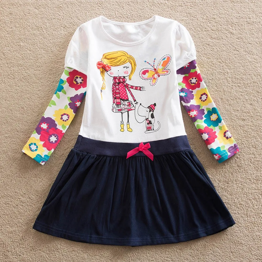 Spring Cotton Fashion Regular Children Dress For Girls O-Neck Full Sleeve Patchwork Print Casual A-Line Kids Dress For Girls
Spring Cotton Fashion Regular Children Dress For Girls O-Neck Full Sleeve Patchwork Print Casual A-Line Kids Dress For Girls