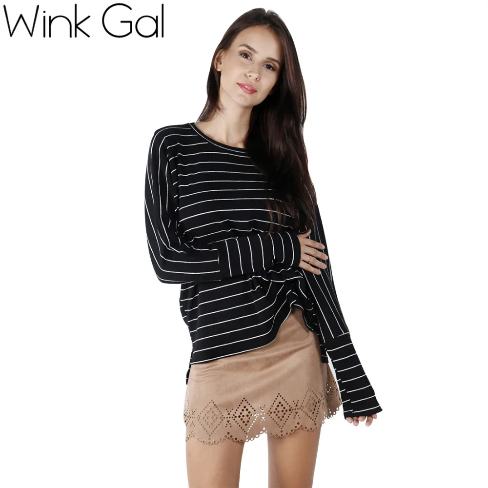 Wink Gal New Tops Women 2018 Long Sleeve Tshirt Women Graphic Tee Appliques 1599
Wink Gal New Tops Women 2018 Long Sleeve Tshirt Women Graphic Tee Appliques 1599