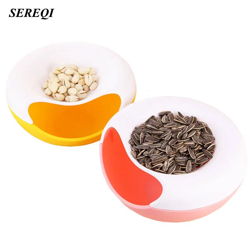 SEREQI Candy Color Multifunctional Food Snack Storage Box Double Deck Round Plastic Desktop Debris Storage Holder Case Organizer
SEREQI Candy Color Multifunctional Food Snack Storage Box Double Deck Round Plastic Desktop Debris Storage Holder Case Organizer