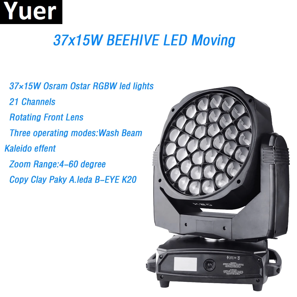 Free Shipping 37x15W Moving Head Light DMX512 O-sram Ostar RGBW LEDs Wash Beam Kaleido effent Copy Clay Paky A.leda B-EYE K20
Free Shipping 37x15W Moving Head Light DMX512 O-sram Ostar RGBW LEDs Wash Beam Kaleido effent Copy Clay Paky A.leda B-EYE K20