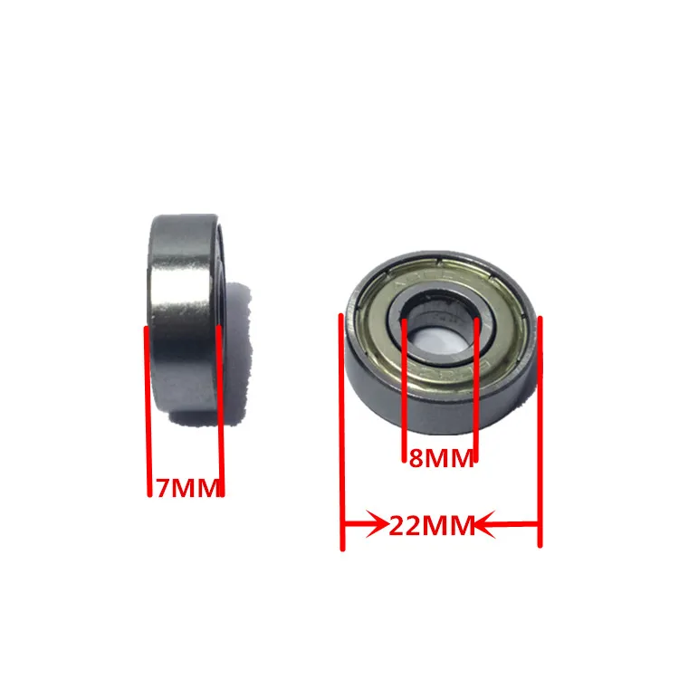 10pcs Double Shielded Miniature High-carbon Steel Single Row 608ZZ ABEC-5 Deep Groove Ball Bearing 8x22x7 MM 608 ZZ Original
10pcs Double Shielded Miniature High-carbon Steel Single Row 608ZZ ABEC-5 Deep Groove Ball Bearing 8x22x7 MM 608 ZZ Original