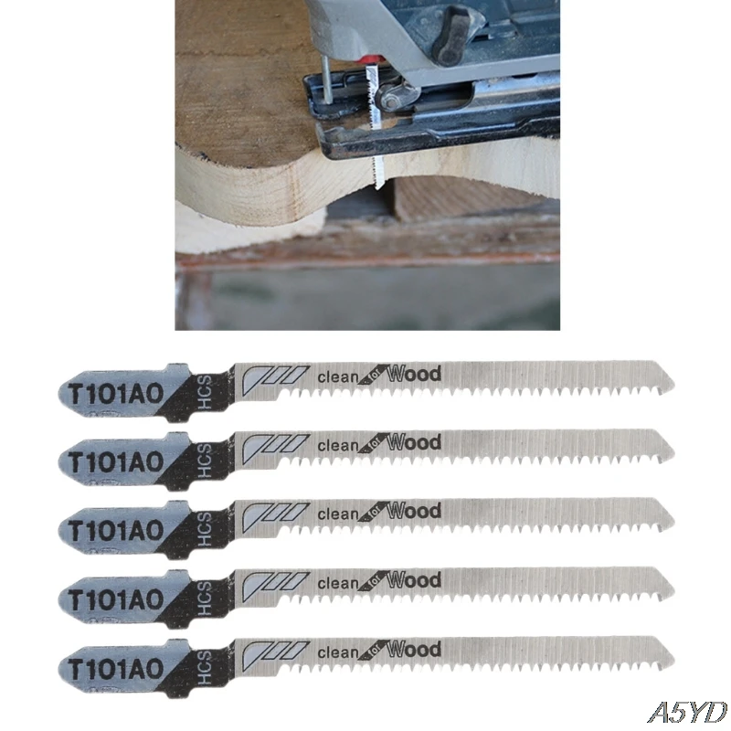 High quality 5 Pcs T101AO HCS T-Shank Jigsaw Blades Curve Cutting Tool Kits For Wood Plastic drop ship
High quality 5 Pcs T101AO HCS T-Shank Jigsaw Blades Curve Cutting Tool Kits For Wood Plastic drop ship