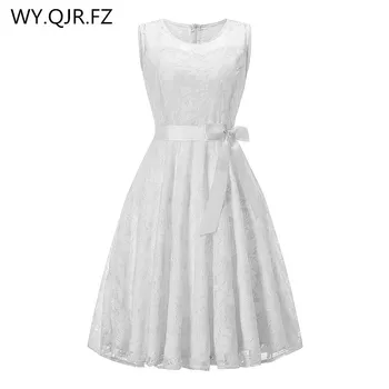 OML503B#round collar Sleeveless White Bow Bridesmaid Dresses wedding party dress 2019 prom gown Ladies girls fashion wholesale
OML503B#round collar Sleeveless White Bow Bridesmaid Dresses wedding party dress 2019 prom gown Ladies girls fashion wholesale