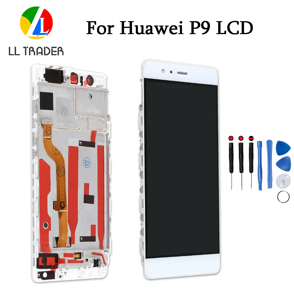 LL TRADER Grade AAA LCD Display Screen For Huawei P9 Touch Screen Assembly P9 LCD Pantalla Replacement Digitizer+Frame +Tools
LL TRADER Grade AAA LCD Display Screen For Huawei P9 Touch Screen Assembly P9 LCD Pantalla Replacement Digitizer+Frame +Tools
