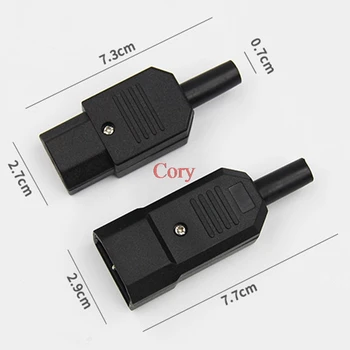 

IEC320 C14 UPS interface rice cooker battery car plug Male Female Power Plug Connector Power Cord Inlet Outlet AC 250V 10A CZYC
