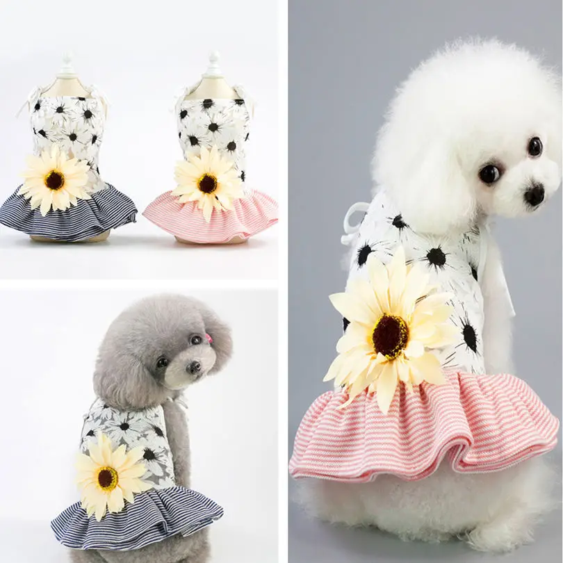 2020 New Arrive Sun Flower Designsummer Teddy Chihuahua Dress For Pets Princess Dog Skirt Puppy Dog Clothes Xs S M L Xl 2 Color
2020 New Arrive Sun Flower Designsummer Teddy Chihuahua Dress For Pets Princess Dog Skirt Puppy Dog Clothes Xs S M L Xl 2 Color