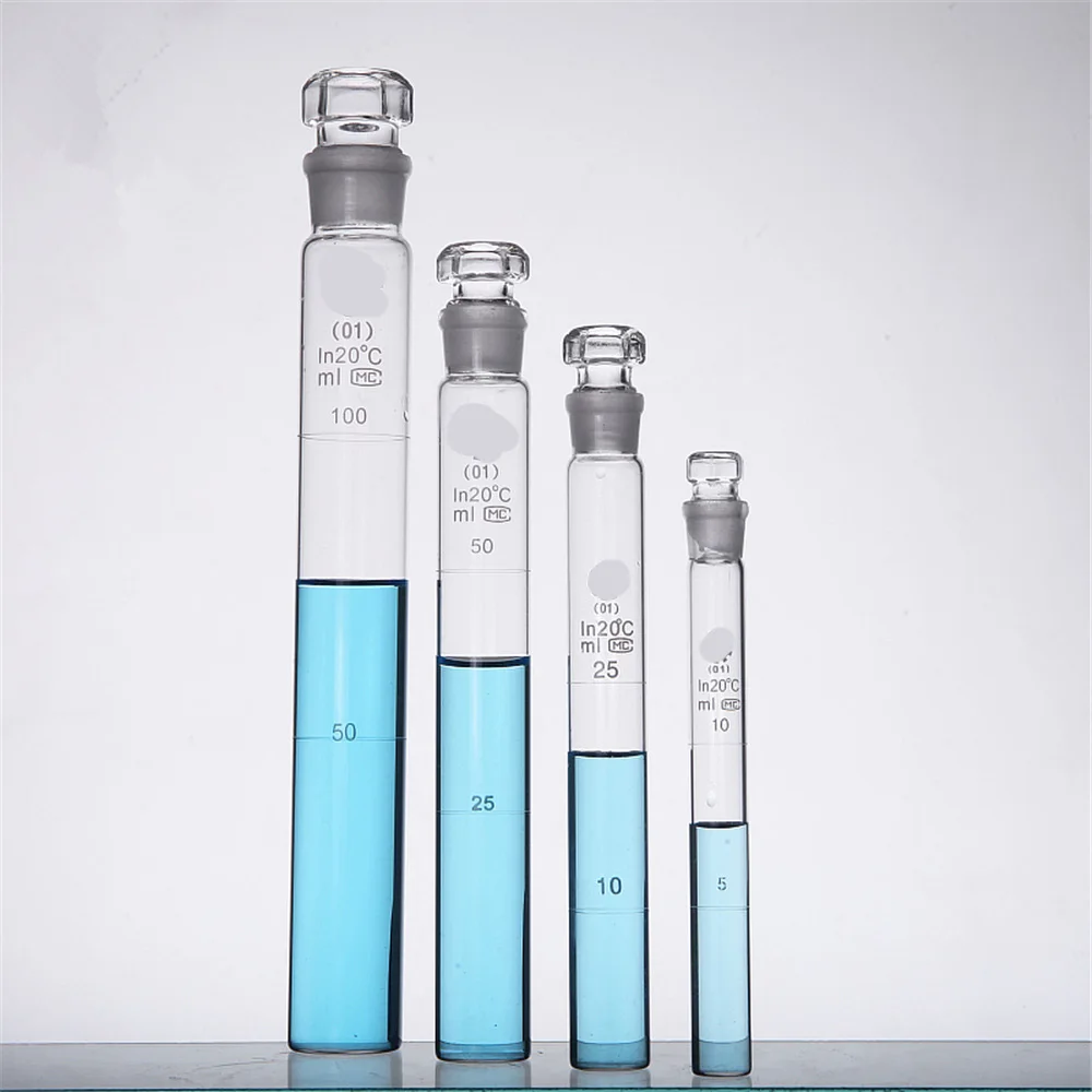 

12pcs 10ml,25ml,50ml 100ml glass color comparison tubes colorimetric cylinder Nessler glasses tube with stopper