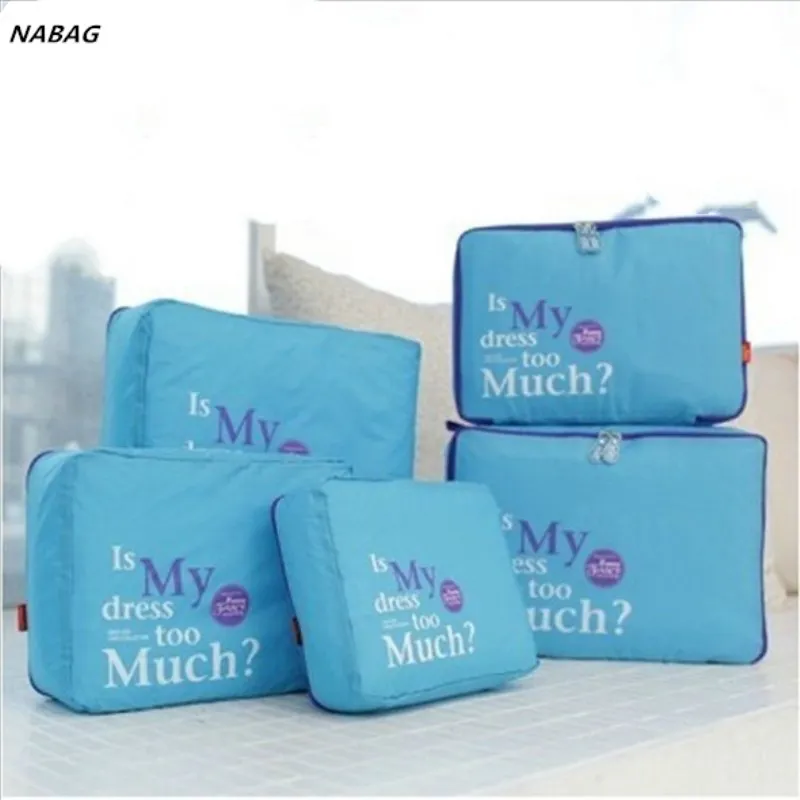 5Pcs/Set Nylon Waterproof Clothes Storage Bags Packing Cube Travel Luggage Organizer Bag
5Pcs/Set Nylon Waterproof Clothes Storage Bags Packing Cube Travel Luggage Organizer Bag