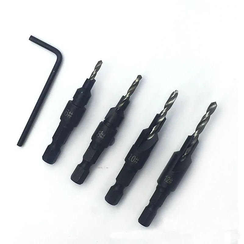 1/4 Woodworking Hole Countersunk Head Drill HSS Hex Shank Countersunk Drill Bit Tapper Tool Countersunk Head Carpenter Drill Set
1/4 Woodworking Hole Countersunk Head Drill HSS Hex Shank Countersunk Drill Bit Tapper Tool Countersunk Head Carpenter Drill Set