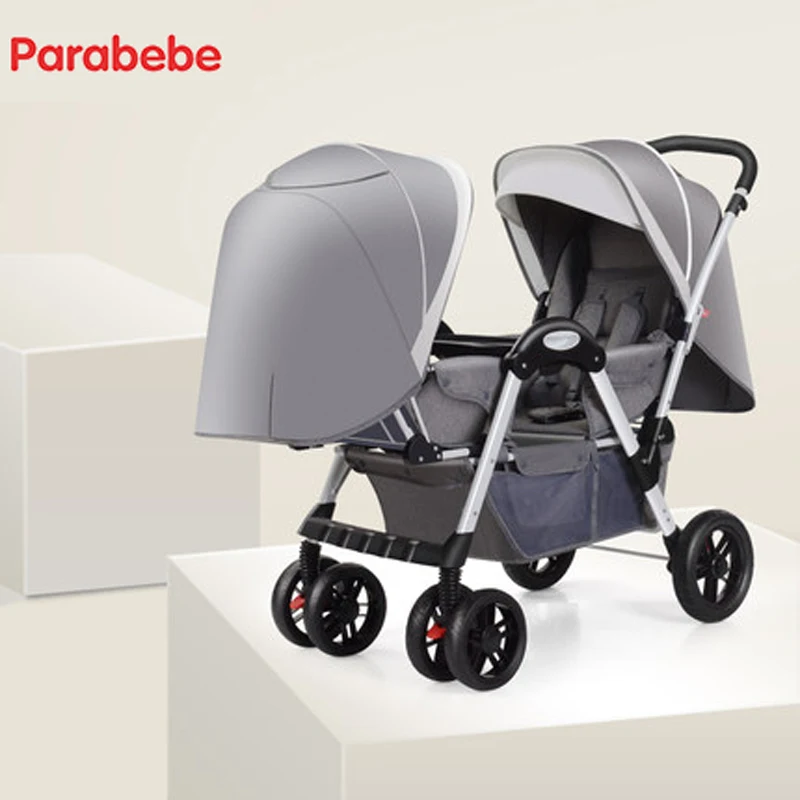 Parabebe Twins Stroller Double Baby Stroller Twin Baby Trolley Babies Carriage Two Children Tricycle Luxury Pram For Twins Buggy
Parabebe Twins Stroller Double Baby Stroller Twin Baby Trolley Babies Carriage Two Children Tricycle Luxury Pram For Twins Buggy