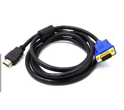 Фото 300pcs 1.5M HDMI Male to SVGA VGA M Converter A/V Cable Lead free shipping | Электроника