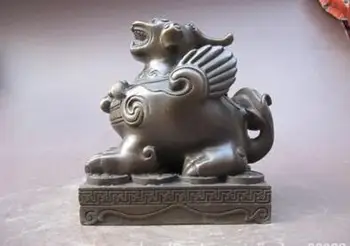 China Classical 100% pure Bronze lucky Feng shui Legend of wealth Dragon Statue
China Classical 100% pure Bronze lucky Feng shui Legend of wealth Dragon Statue