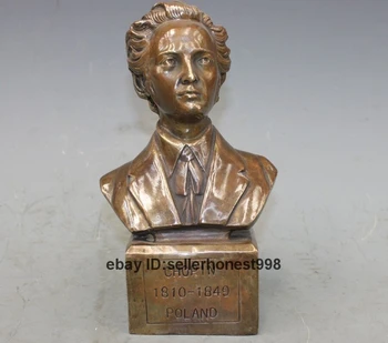 9 Famous pianist composer Fryderyk Franciszek Chopin Bust head Bronze art Statue
9 Famous pianist composer Fryderyk Franciszek Chopin Bust head Bronze art Statue