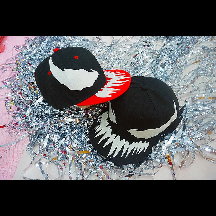 MARVEL Movie Spider-Man Venom Anime Cosplay Hip-hop Baseball Cap Men Women Street Topee Sunhat Role Prop Cute Hat Gift Cool
MARVEL Movie Spider-Man Venom Anime Cosplay Hip-hop Baseball Cap Men Women Street Topee Sunhat Role Prop Cute Hat Gift Cool