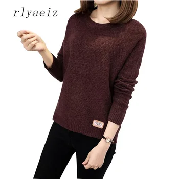 RLYAEIZ 5 Colors Sweater Women 2017 Hot New Autumn Winter Casual O-neck Long Sleeve Pullovers Knitted Sweaters Female Warm Tops
RLYAEIZ 5 Colors Sweater Women 2017 Hot New Autumn Winter Casual O-neck Long Sleeve Pullovers Knitted Sweaters Female Warm Tops