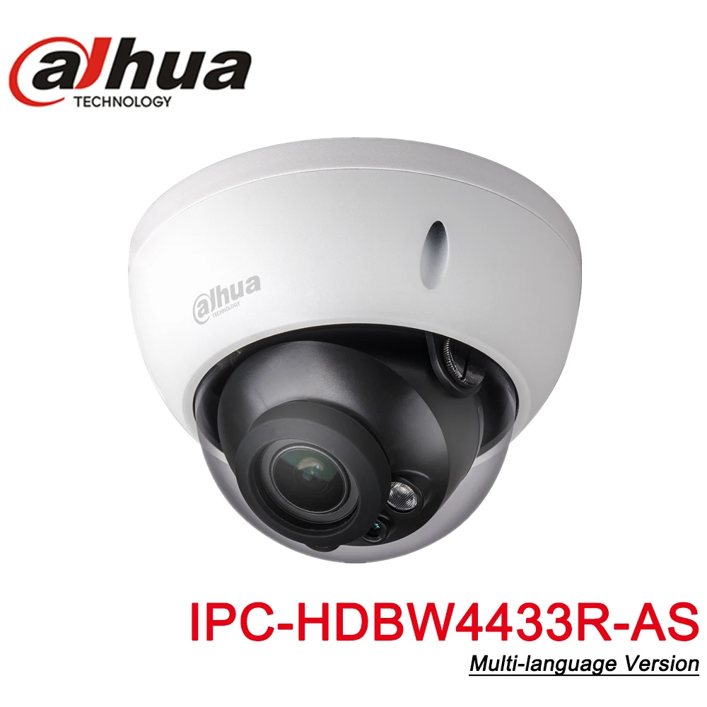 Dahua IPC-HDBW4433R-AS 4MP CCTV IP Camera Support IK10 IP67 Audio in/out &Alarm Port PoE Camera IR 30m WDR Security with logo
Dahua IPC-HDBW4433R-AS 4MP CCTV IP Camera Support IK10 IP67 Audio in/out &Alarm Port PoE Camera IR 30m WDR Security with logo