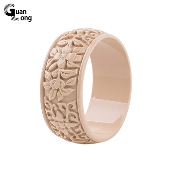 GuanLong Fashion Carved Flower Resin Bangle Bracelet European American Trendy Women Bangles Pulseiras Bijoux
GuanLong Fashion Carved Flower Resin Bangle Bracelet European American Trendy Women Bangles Pulseiras Bijoux
