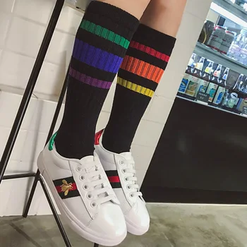 Children Hot Fashion Striped Colored Rainbow Knee High Socks Kids Girls Boys Cotton School Long Socks For 1-10T
Children Hot Fashion Striped Colored Rainbow Knee High Socks Kids Girls Boys Cotton School Long Socks For 1-10T
