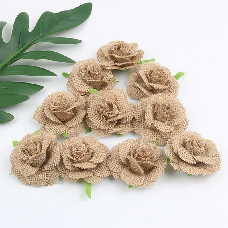 1Pcs New 6cm Handmade Jute Hessian Burlap Flowers Rose Shabby Chic Wedding Decor Christmas Party Supplies
1Pcs New 6cm Handmade Jute Hessian Burlap Flowers Rose Shabby Chic Wedding Decor Christmas Party Supplies
