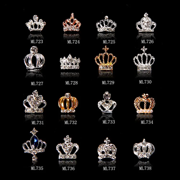 100PCs DIY Gold Silver New Gorgeous crown 3D Nail Art Decorations,Alloy Nail Charms,Nails Rhinestones Nail Supplies, ML723-738
100PCs DIY Gold Silver New Gorgeous crown 3D Nail Art Decorations,Alloy Nail Charms,Nails Rhinestones Nail Supplies, ML723-738
