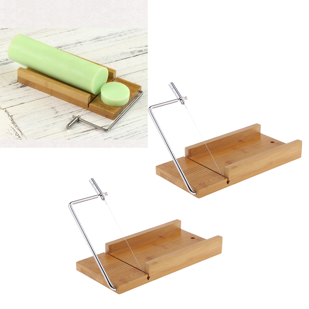 2pcs Wood Stainless Steel Soap Cutter Soap Making Craft Cutting Tools with Wire Slicer for DIY Christmas, Wedding Soap Gift
2pcs Wood Stainless Steel Soap Cutter Soap Making Craft Cutting Tools with Wire Slicer for DIY Christmas, Wedding Soap Gift