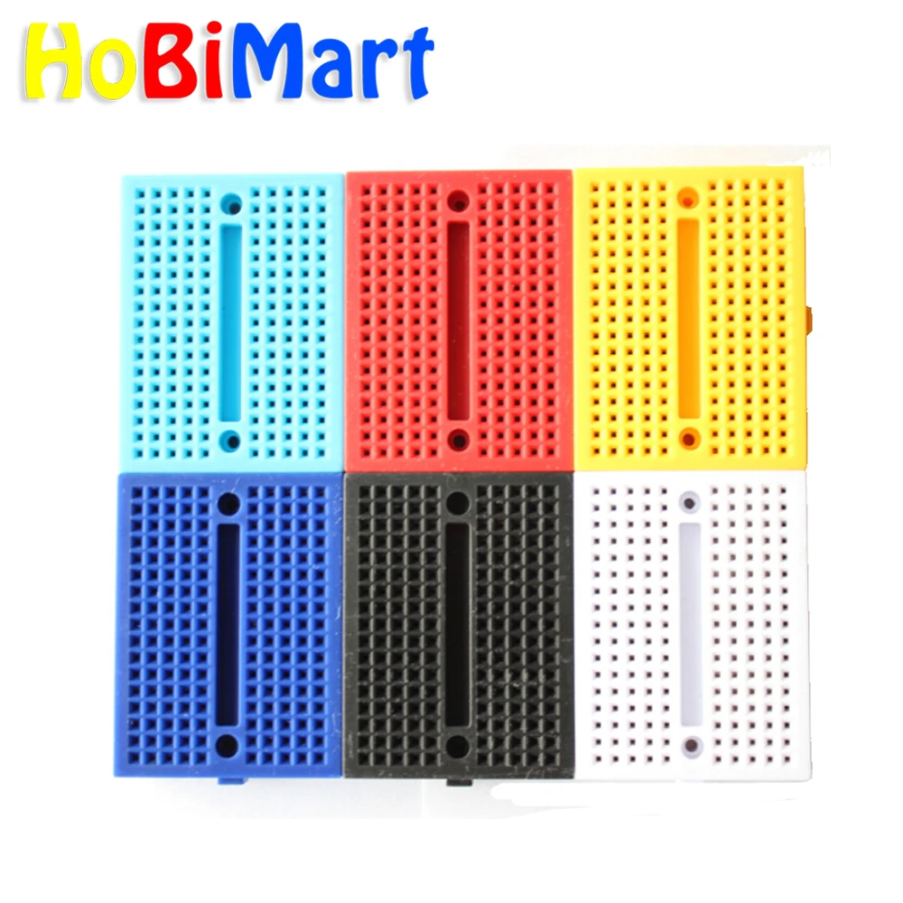 HoBiMart 6pcs SYB-170 Mini Solderless Prototype Breadboard 170 Tie-points for ATMEGA PIC Arduino UNO Dropshipping #nbp014
HoBiMart 6pcs SYB-170 Mini Solderless Prototype Breadboard 170 Tie-points for ATMEGA PIC Arduino UNO Dropshipping #nbp014