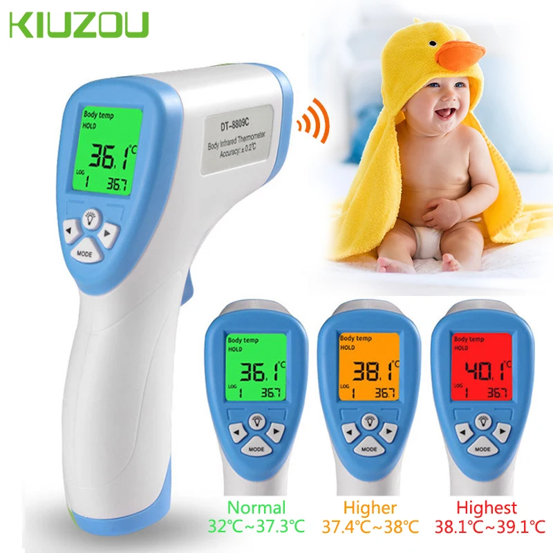 

Digital Thermometer Adult /Kids Non Contact Fever Thermometer Muti-function Ear Forehead Lcd Infrared Baby Probe Termometer for