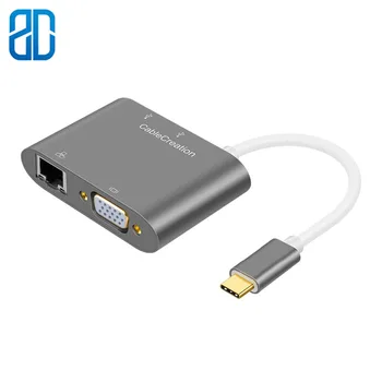 USB C to VGA Type C (Thunderbolt 3 Compatible) to Ethernet +VGA +USB 3.0x2 Multiports Adapter Compatible MacBook Pro MacBook Air
USB C to VGA Type C (Thunderbolt 3 Compatible) to Ethernet +VGA +USB 3.0x2 Multiports Adapter Compatible MacBook Pro MacBook Air