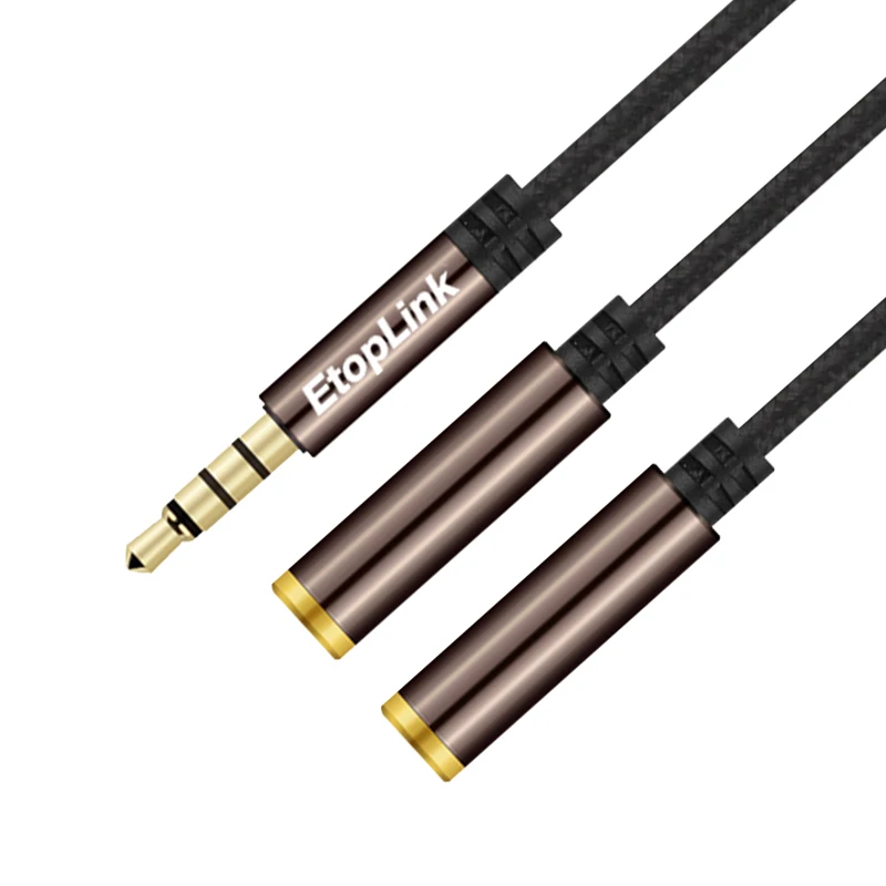 Audio Earphone Share Adapter Cord 3.5mm Audio Aux Male to 2 Female Headphone Extension Cable Connected Line Splitter Distributor
Audio Earphone Share Adapter Cord 3.5mm Audio Aux Male to 2 Female Headphone Extension Cable Connected Line Splitter Distributor