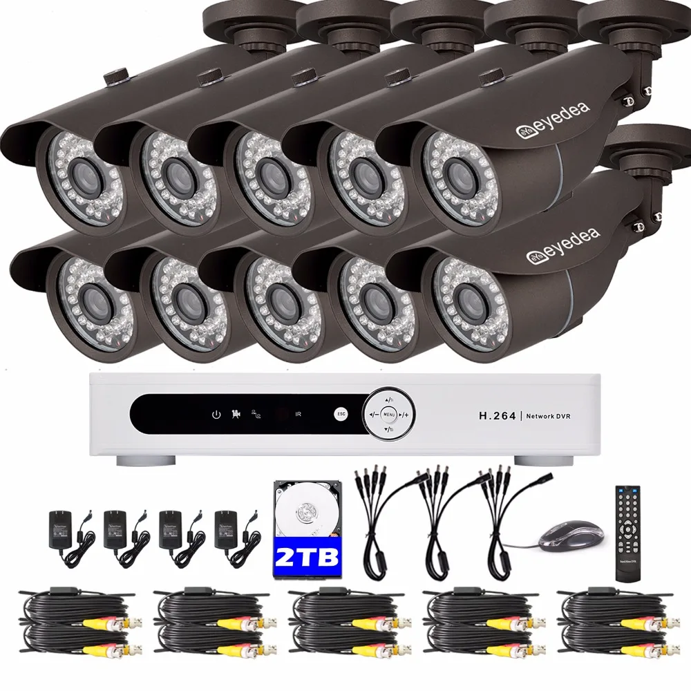 Eyedea 16CH DVR Video Motion DetectRecorder 1080P Bullet Outdoor CMOS Night Vision CCTV Security Camera Surveillance System 2TB
Eyedea 16CH DVR Video Motion DetectRecorder 1080P Bullet Outdoor CMOS Night Vision CCTV Security Camera Surveillance System 2TB