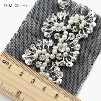 Beaded Pearls Sequin Crystal Black Lace Ribbon Fabric Trim Braided Applique Trimming Embellishment Sewing Supplies 5yard/T917
Beaded Pearls Sequin Crystal Black Lace Ribbon Fabric Trim Braided Applique Trimming Embellishment Sewing Supplies 5yard/T917