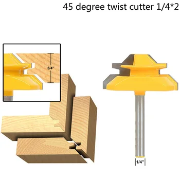 45 Degree Woodworking Milling Cutters 1/4 Handle Woodworking Machine Tool Knife 1/4*2 Repair Line Knife Woodworking Knife
45 Degree Woodworking Milling Cutters 1/4 Handle Woodworking Machine Tool Knife 1/4*2 Repair Line Knife Woodworking Knife
