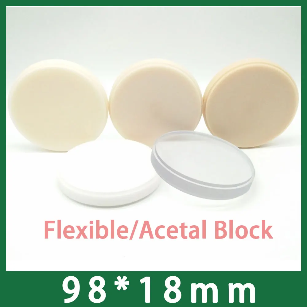 98x18mm Flexible Resin Acetal Disc Dental Lab CADCAM Materials