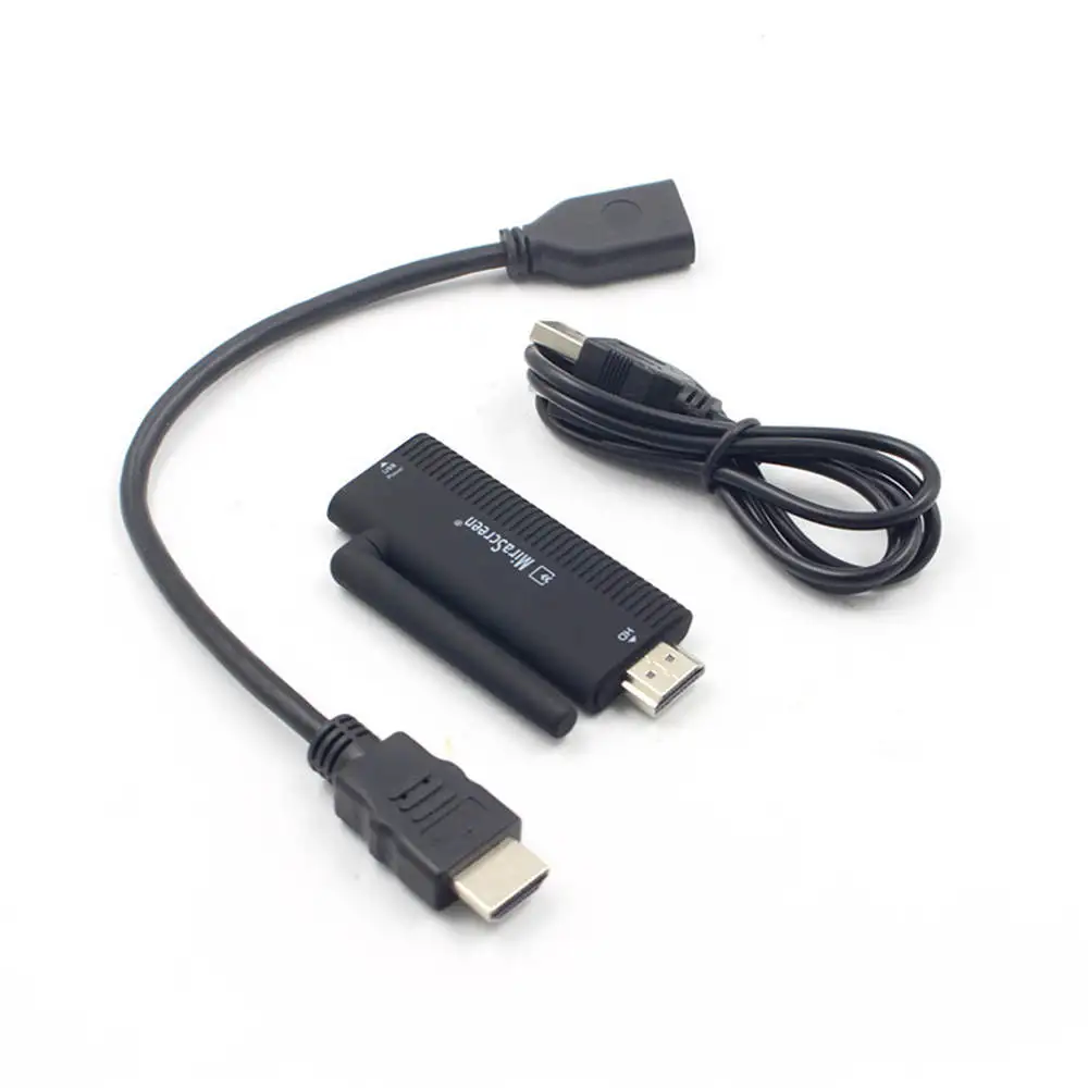 HDMI TV Stick Wireless WiFi Display Receiver Dongle DLNA Airplay Miracast for Android IOS Phones With HD Extension Cable
HDMI TV Stick Wireless WiFi Display Receiver Dongle DLNA Airplay Miracast for Android IOS Phones With HD Extension Cable