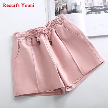 2020 Winter Female Genuine Leather Elastic High Waist Shorts Women Black/Pink Trousers Joker Divided Short Pants Plus Large Size
2020 Winter Female Genuine Leather Elastic High Waist Shorts Women Black/Pink Trousers Joker Divided Short Pants Plus Large Size