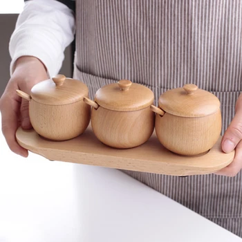 Multifunction Seasoning Box Whole Wood Spice Jar Seasoning Box Set Salt Container Kitchen Supplies Item New
Multifunction Seasoning Box Whole Wood Spice Jar Seasoning Box Set Salt Container Kitchen Supplies Item New