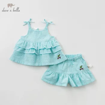 DBH10293 Dave bella summer baby girl clothing sets cute bow green plaid children suits infant high quality clothes girls outfit
DBH10293 Dave bella summer baby girl clothing sets cute bow green plaid children suits infant high quality clothes girls outfit