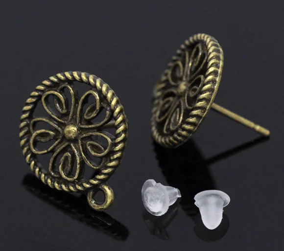 DoreenBeads 25 Pairs Bronze Tone Earring Post W/ Stoppers&Loop 17x13mm (B14741), yiwu
DoreenBeads 25 Pairs Bronze Tone Earring Post W/ Stoppers&Loop 17x13mm (B14741), yiwu