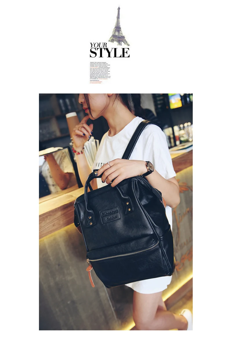 Fashion Multifunction women backpack fashion youth korean style shoulder bag laptop backpack schoolbags for teenager girls boys 45