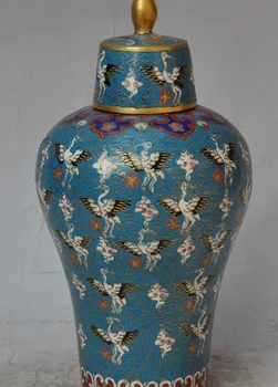 old chinese palace bronze Cloisonne Enamel crane bird bottle pot jar Tanks Crock
old chinese palace bronze Cloisonne Enamel crane bird bottle pot jar Tanks Crock