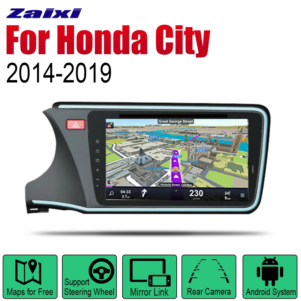 Auto Radio 2 Din Android Car DVD Player For Honda City 2014~2019 GPS Navigation BT Wifi Map Multimedia system Stereo
Auto Radio 2 Din Android Car DVD Player For Honda City 2014~2019 GPS Navigation BT Wifi Map Multimedia system Stereo