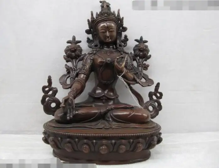 S03851 8.5" Tibet purple Bronze Red Copper White TaRa Guan Yin Kwan-Yin Goddess Buddha
S03851 8.5" Tibet purple Bronze Red Copper White TaRa Guan Yin Kwan-Yin Goddess Buddha