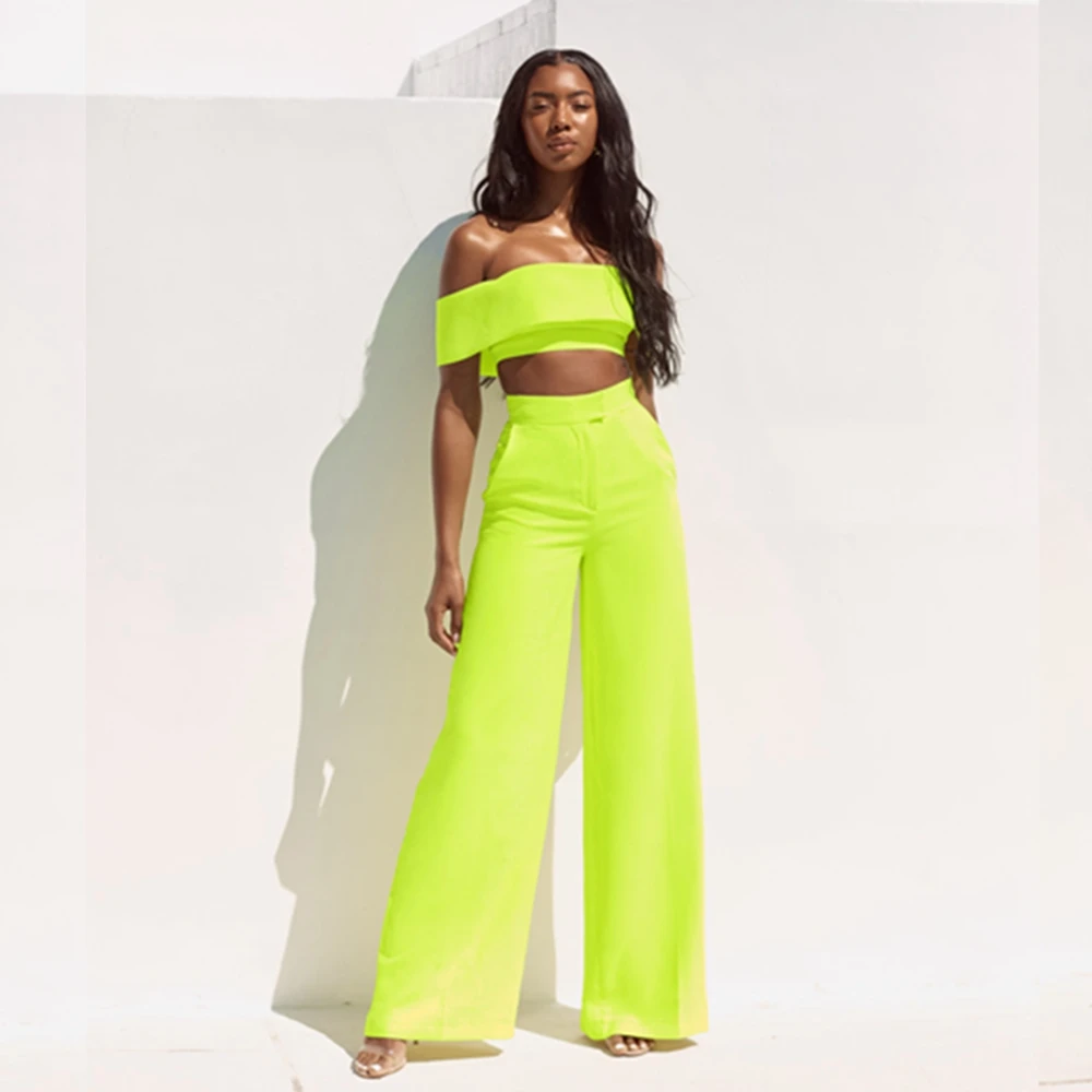 2019 New Women Summer Light Green Short Sleeve Two 2 Piece Off The Shoulder Fashion Jumpsuit Backless Celebrity Party Wholesale
2019 New Women Summer Light Green Short Sleeve Two 2 Piece Off The Shoulder Fashion Jumpsuit Backless Celebrity Party Wholesale