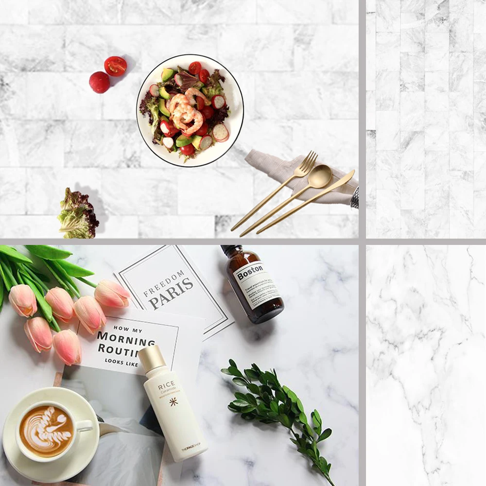 HUAYI Double Sided Marble Background White Texture Pattern Photography Backdrop for Cake Paper Board Photo Studio Props TB-20
HUAYI Double Sided Marble Background White Texture Pattern Photography Backdrop for Cake Paper Board Photo Studio Props TB-20