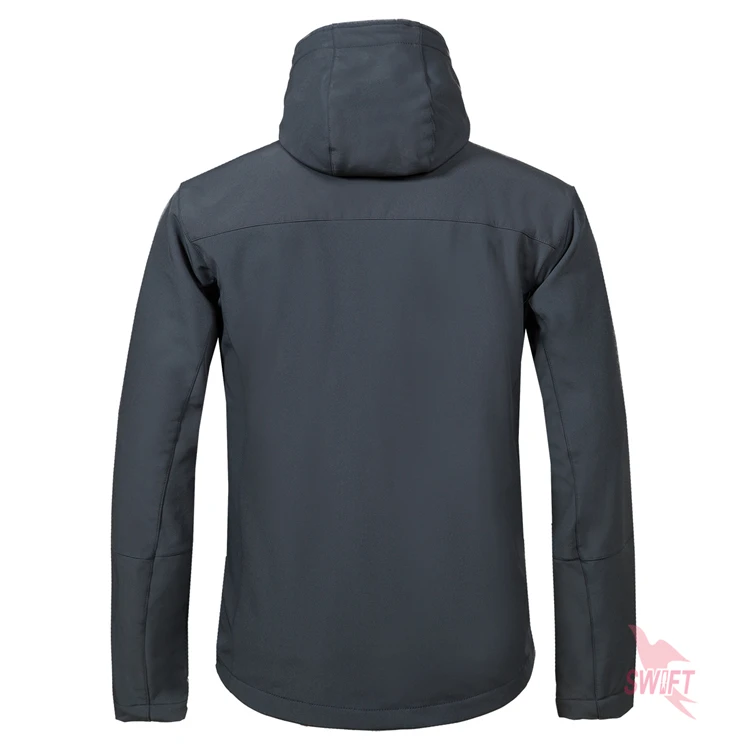 Description Picture 5 of itemCustomize LOGO Softshell Jacket Men Hooded Waterproof Thermal Fleece Outdoor Hiking Clothing Skiing Trekking Camping Ski Clothes