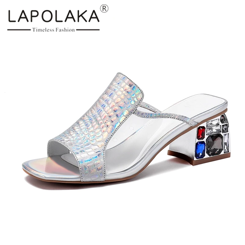 Lapolaka 2019 Big Size 34-42 Fashion Print High Heels Mules Women Summer Cow Leather Women Shoes Woman
Lapolaka 2019 Big Size 34-42 Fashion Print High Heels Mules Women Summer Cow Leather Women Shoes Woman