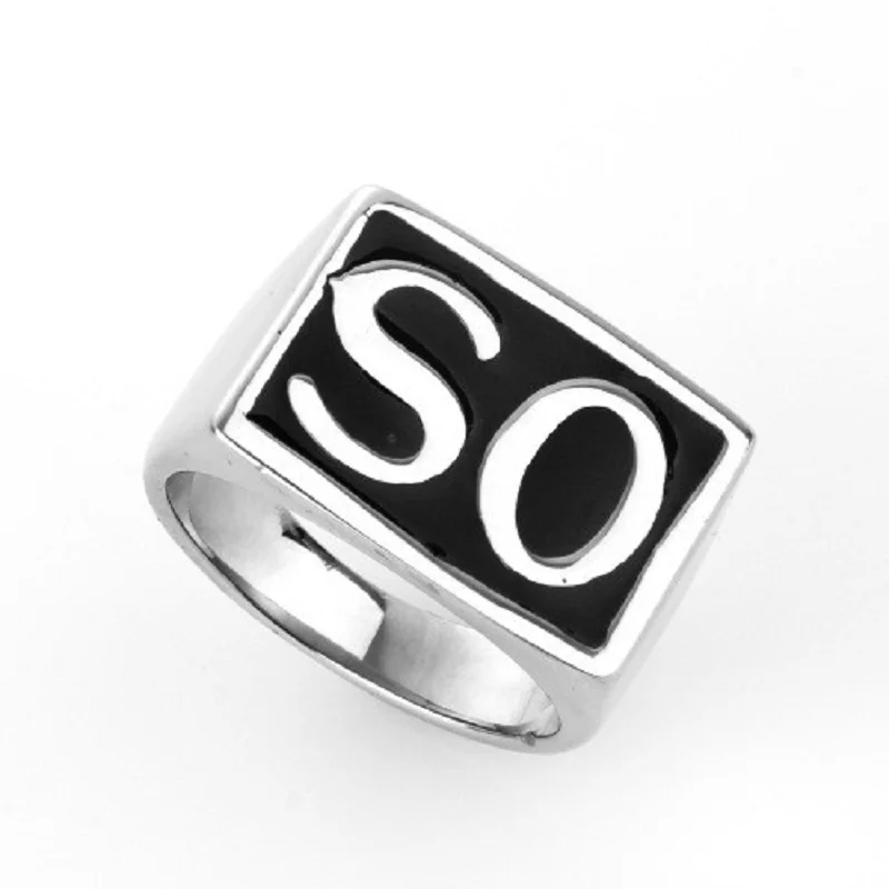 SO Men's Gothic Biker SONS Ring Signet 316L Stainless Steel Silver Tone Men's Jewelry
SO Men's Gothic Biker SONS Ring Signet 316L Stainless Steel Silver Tone Men's Jewelry