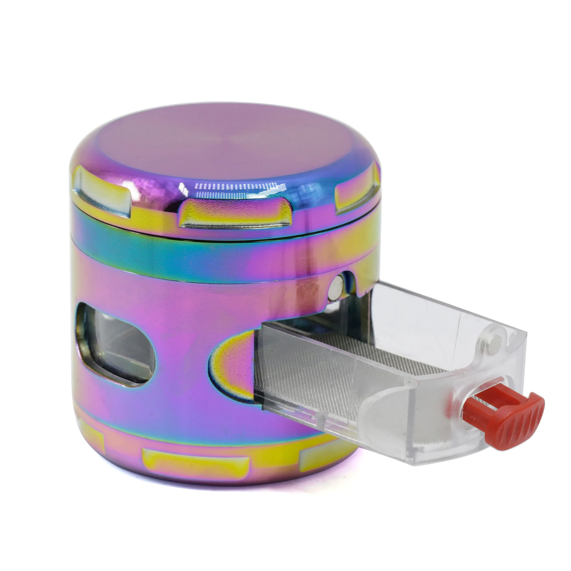 New Zinc Alloy 63MM 4-layer with Drawer Transparent Window Hand Muller Spice Mill Tobacco Herb Grinder Smoking Crusher Wholesale
New Zinc Alloy 63MM 4-layer with Drawer Transparent Window Hand Muller Spice Mill Tobacco Herb Grinder Smoking Crusher Wholesale