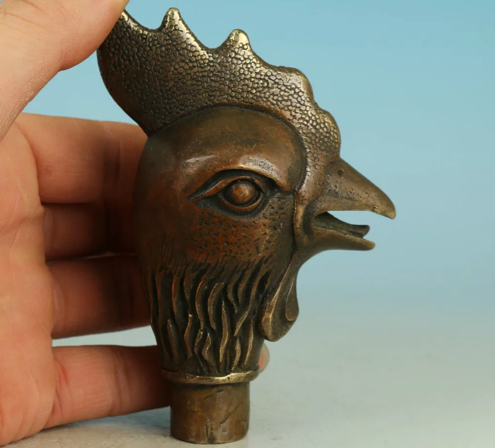 67110511+++Chinese Bronze Handmade Carved Cock Collect Statue Walking Stick Head
67110511+++Chinese Bronze Handmade Carved Cock Collect Statue Walking Stick Head